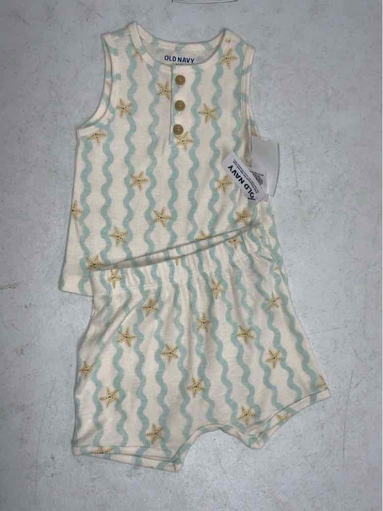 Old Navy (C) Blue Infant Size 18 MO Boys 2PC Casual
