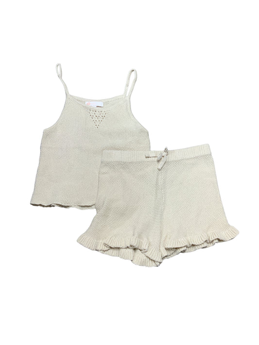GB Girls (AA) Cream Youth Size 6 Girls 2PCCasual