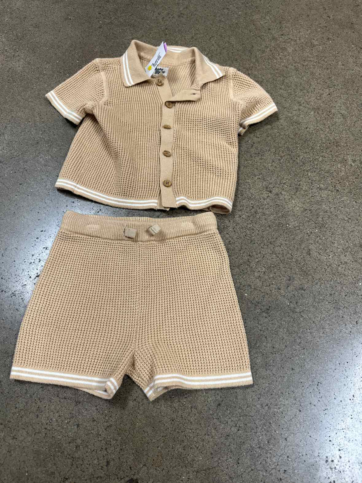 Baby Bgosh (B) Cream Infant Size 6 MO Boys 2PC Casual