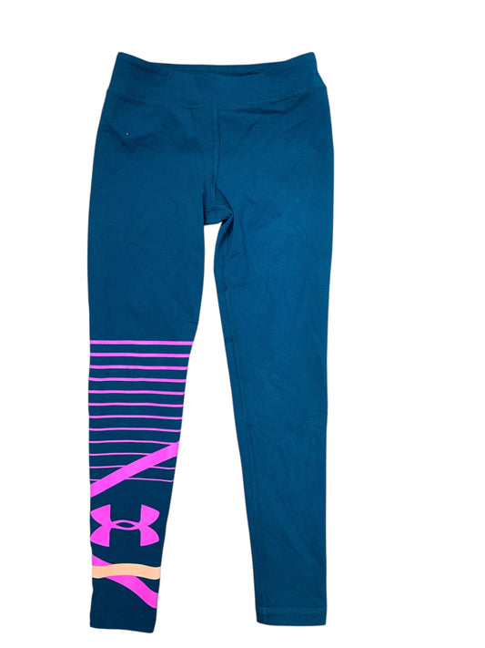 Under Armour (B) Blue Youth Size 7 Girls AthleticLeggings