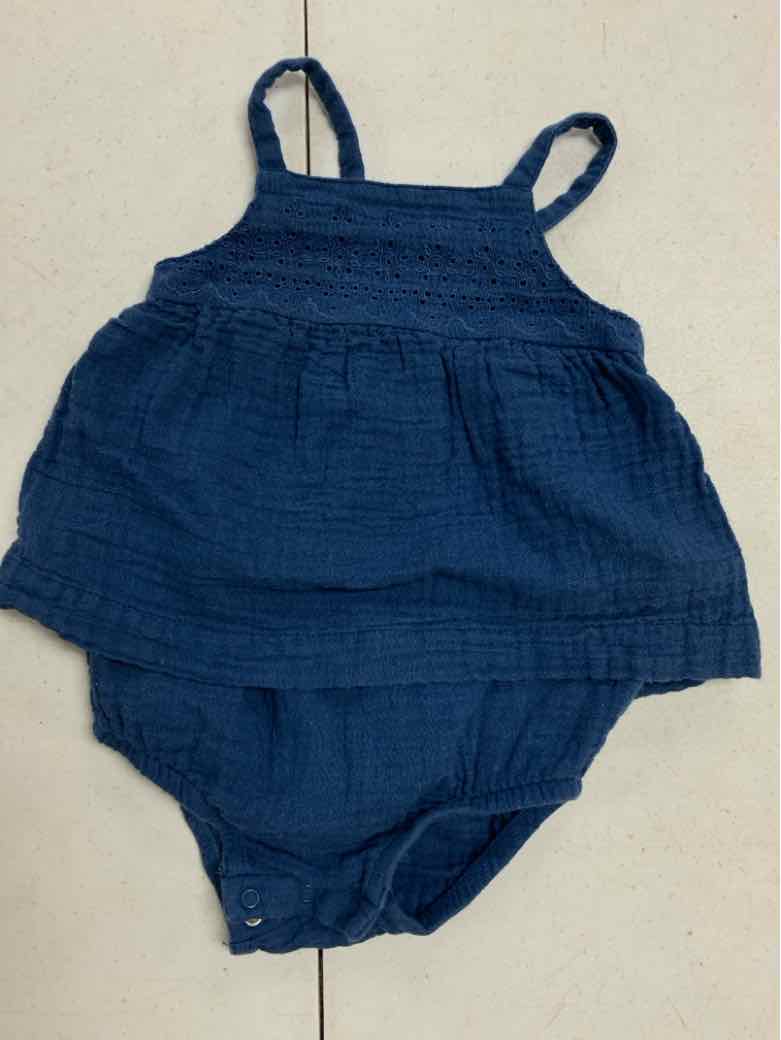 Cat and Jack (D) Blue Infant Size 6-9  MO Girls 1PC Casual