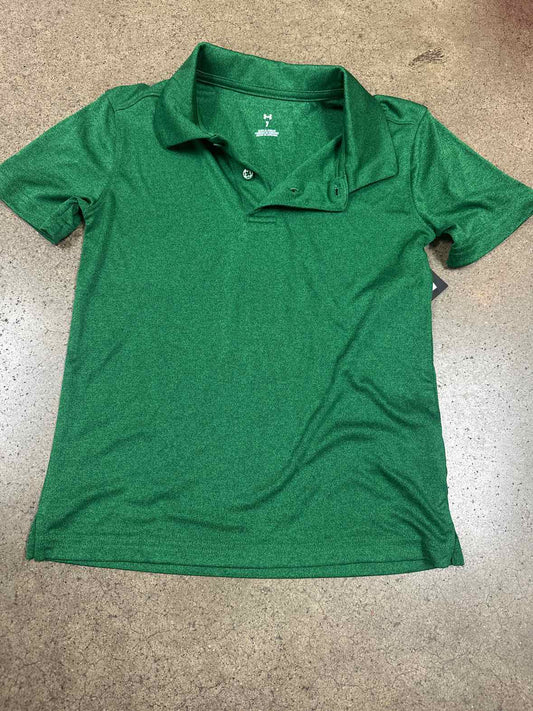 Under Armour (B) Green Youth Size 7 Boys Polo