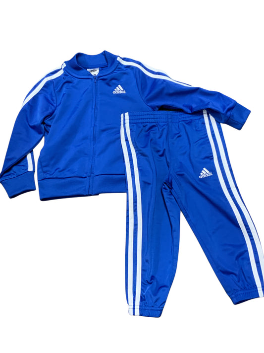 Adidas (B) Blue Toddler Size 2T Boys 2PCCasual