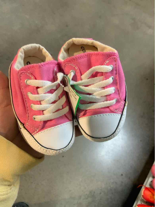 Converse All Star (B) Pink Infant Shoe Size 3 (Infant) Girls Casual Shoes