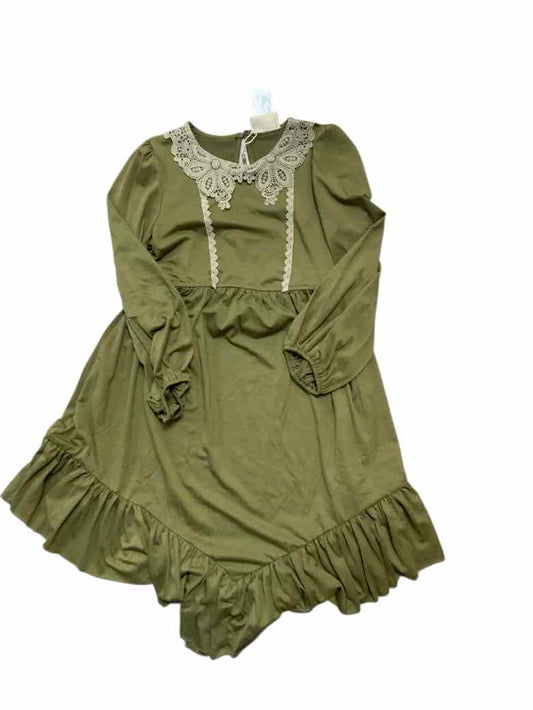 Joyfolie (AA) Olive Youth Size 10 Girls CasualDress
