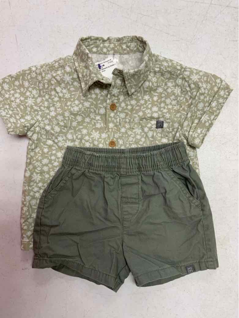 Modern Moments by Gerber (D) Green Infant Size 18 MO Boys 2PC Casual