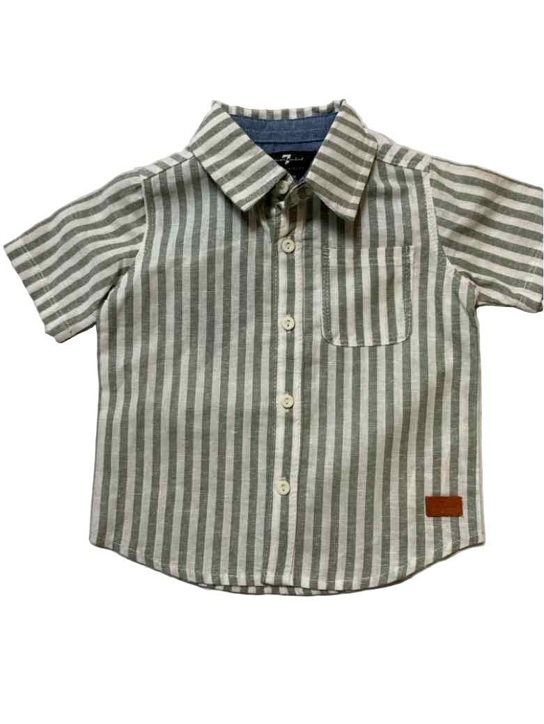 7 for all Mankind (A) Green Infant Size 12 MO Boys SSTop