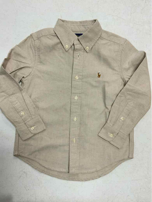 Polo Ralph Lauren (A) Cream Toddler Size 4 Boys LSTop