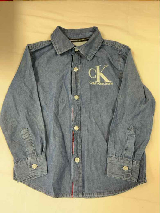 Calvin Klein (B) Blue Toddler Size 4 Boys LSTop