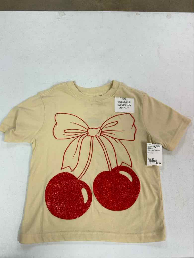 isaacmorris Cream Toddler Size 5T Girls SSTop