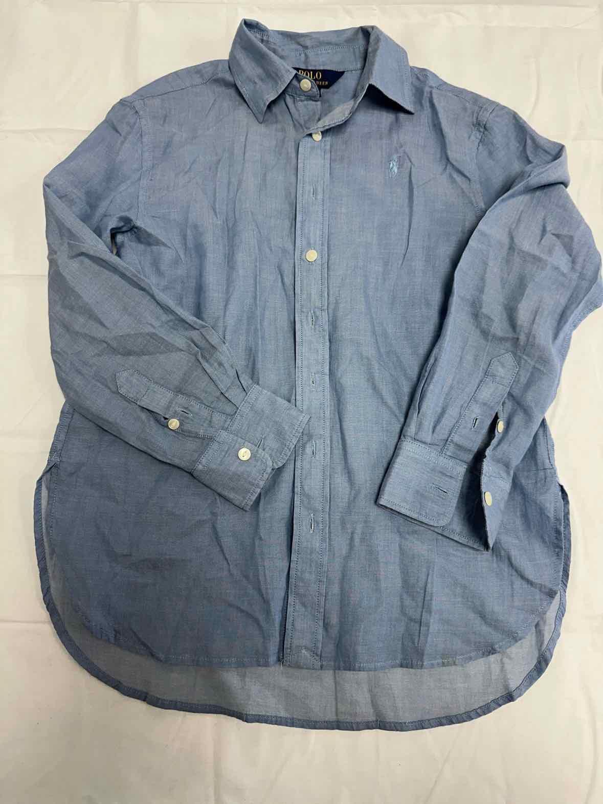 Polo Ralph Lauren (A) Blue Youth Size 7 Boys LSTop