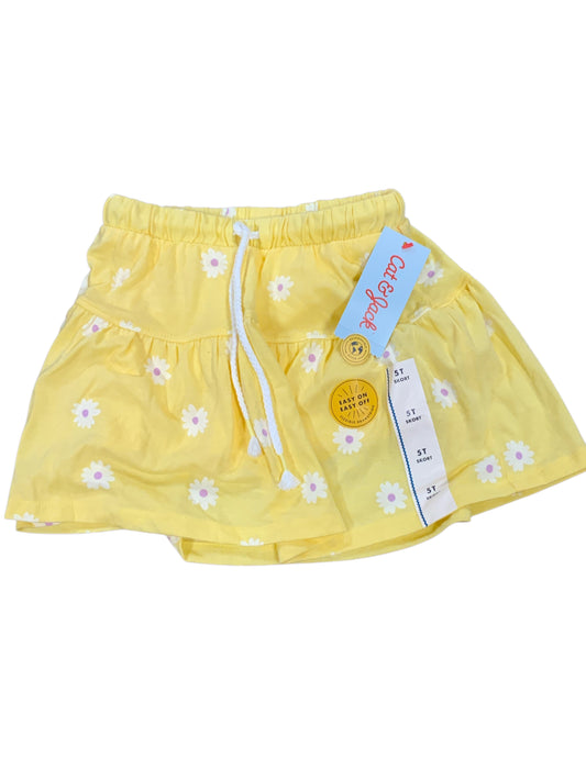 Cat and Jack (D) Yellow Toddler Size 5 Girls SkirtCasual