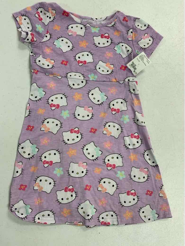 Hello Kitty (D) Purple Youth Size 6X Girls CasualDress