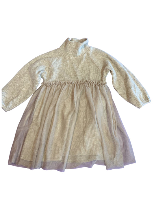 Zara (B) Cream Toddler Size 4 Girls CasualDress