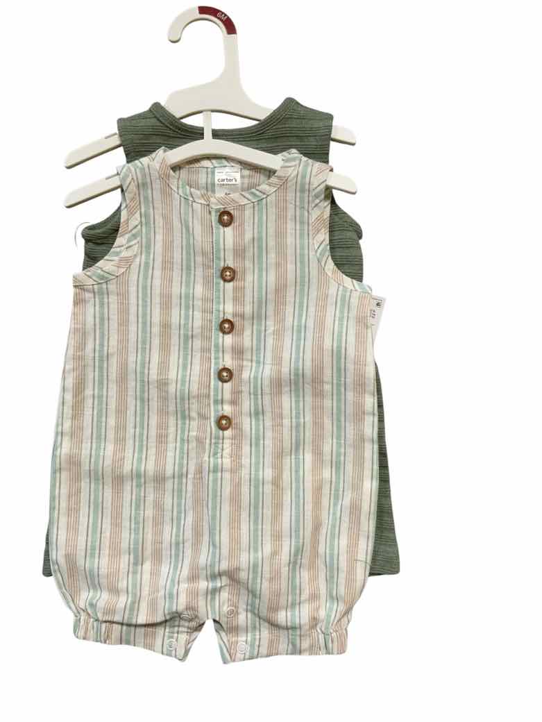 Carters (C) Green Infant Size 6 MO Boys 2PC Casual