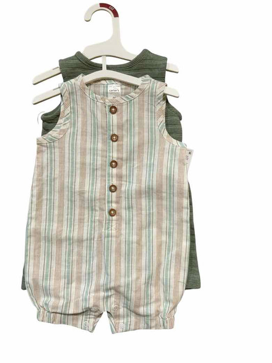 Carters (C) Green Infant Size 6 MO Boys 2PC Casual