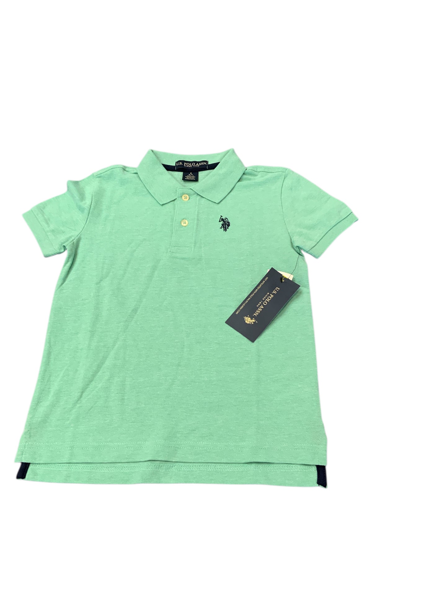US Polo Association (C) Green Youth Size 7 Boys SSTop