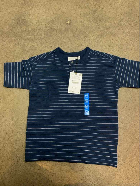 Zara (B) Blue Youth Size 7 Boys SSTop