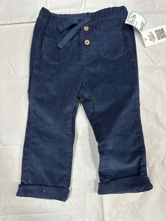 First Wave (C) Navy Infant Size 18 MO Boys PantBasic
