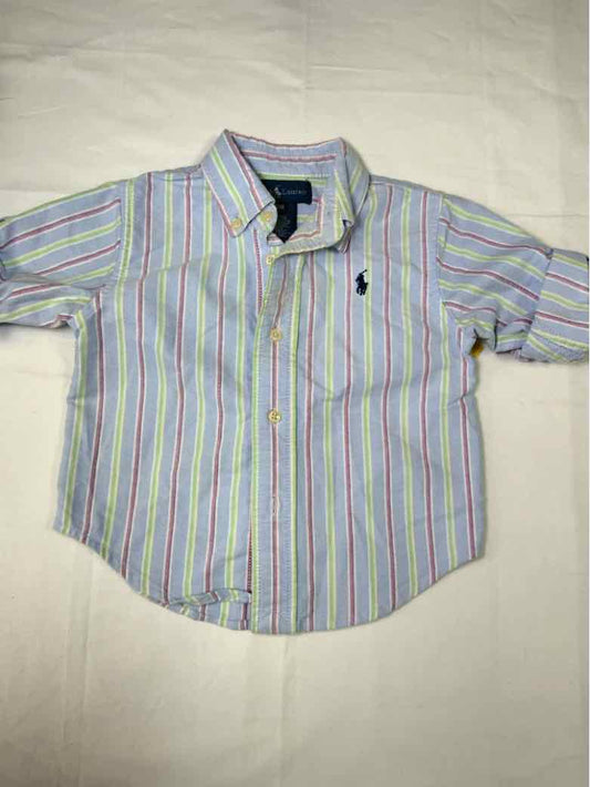 Ralph Lauren (A) Blue Infant Size 12 MO Boys ButtondownLS